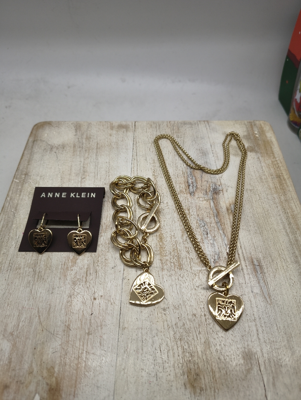 Anne Klein Goldtone Lion Necklace, Bracelet & Earring Set